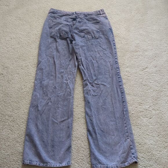 MNG Mango High Waisted Wide Leg Jeans Size 10 - Picture 7 of 8